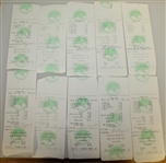 Twenty Ben Hogan Signed Shady Oaks Country Club Member Checks/Receipts JSA ALOA