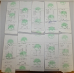 Twenty Ben Hogan Signed Shady Oaks Country Club Member Checks/Receipts JSA ALOA