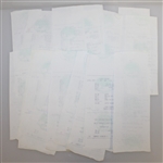 Twenty Ben Hogan Signed Shady Oaks Country Club Member Checks/Receipts JSA ALOA