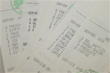 Twenty Ben Hogan Signed Shady Oaks Country Club Member Checks/Receipts JSA ALOA