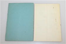1938 St. Andrews Golden Jubilee Anniversary Banquet Program & Dinner Menu