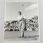 Gene Sarazen Signed Photo with Wilson Sample Size 88th Birthday to Gene 5 Iron JSA ALOA