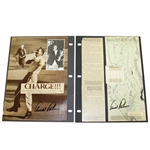 Arnold Palmer Signed Magazine Pages Cherry Hills Map & 1962 Charge JSA ALOA