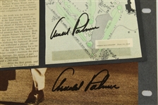Arnold Palmer Signed Magazine Pages Cherry Hills Map & 1962 Charge JSA ALOA