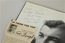 Ed Furgol Signed S.I. Cover Page, B&W Photo, and Magazine Article JSA ALOA