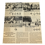 Arnold Palmer, Sam Snead, & Gene Sarazen Signed Magazine Article JSA ALOA