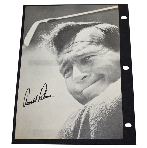 Arnold Palmer Signed Magazine Page with Opposite of Johnny Miller Signed S.I. Cover JSA ALOA