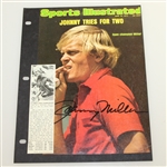 Arnold Palmer Signed Magazine Page with Opposite of Johnny Miller Signed S.I. Cover JSA ALOA