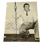 Lawson Little Signed Photo with Inscription & Personalization - 1947 JSA ALOA