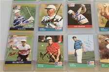 Thirty-Five Signed Pro-Set Golf Cards JSA ALOA