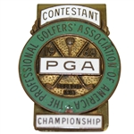 1968 PGA Championship at Pecan Valley Contestant Badge - Julius Boros Winner