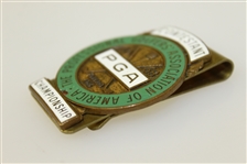 1968 PGA Championship at Pecan Valley Contestant Badge - Julius Boros Winner