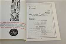 1934 'Augusta Invitational' Masters Tournament Reproduction Program