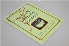 1934 'Augusta Invitational' Masters Tournament Reproduction Program