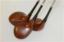 Full Set of Stainless Top-Flite Irons w/Robert T. Jones 1-2-3 Woods & Spalding Putter with Canvas Bag
