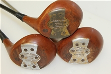 Full Set of Stainless Top-Flite Irons w/Robert T. Jones 1-2-3 Woods & Spalding Putter with Canvas Bag
