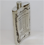 St. Andrews 'The Old Course' Pewter Flask with Course Layout - Great Condition with Original Box