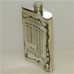 St. Andrews 'The Old Course' Pewter Flask with Course Layout - Great Condition with Original Box
