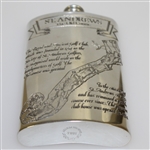 St. Andrews 'The Old Course' Pewter Flask with Course Layout - Great Condition with Original Box