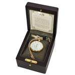 Bobby Jones Legend 1930 Grand Slam Numbered Ltd Ed Pocket Watch in Original Wooden Case