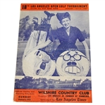 1944 Los Angeles Golf Tournament at Wilshire Country Club Official Pairing Sheet
