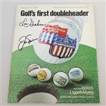 Jack Nicklaus & Lou Graham Signed 1972 Liggett & Myers Program with Pairing Sheets JSA ALOA