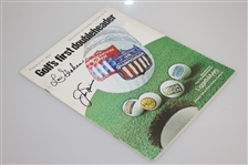 Jack Nicklaus & Lou Graham Signed 1972 Liggett & Myers Program with Pairing Sheets JSA ALOA