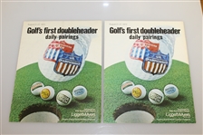 Jack Nicklaus & Lou Graham Signed 1972 Liggett & Myers Program with Pairing Sheets JSA ALOA