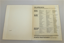 Jack Nicklaus Signed 1978 Golf Clinic & Exhibition Program with Badge JSA ALOA