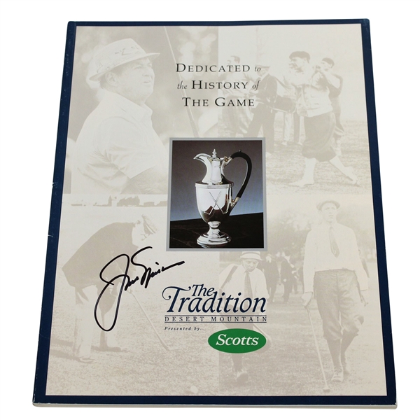 Jack Nicklaus Signed 1995 The Tradition at Desert Mountain Program JSA ALOA