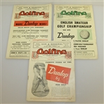 Fourteen 'Golfing' & 'Golf Monthly' Magazines 1920's-1950's