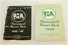 Four Official PGA Tournament Record Books - 1936-37, 1949, 1950-58, & 1959-64