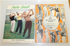 Four 1950's Tournament Programs - Palm Beach, National Pro-Am, Kansas City, & Greater Greensboro