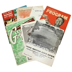 Seven 1950s Tournament Programs - Insurance Open, Motor City Open, & others