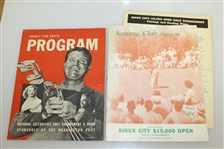 Seven 1950's Tournament Programs - Insurance Open, Motor City Open, & others