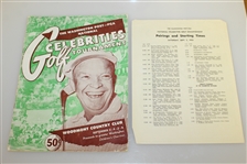 Seven 1950's Tournament Programs - Insurance Open, Motor City Open, & others