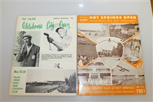 Six 1960's Tournament Programs - Oklahoma City, Hot Springs Open, & Others