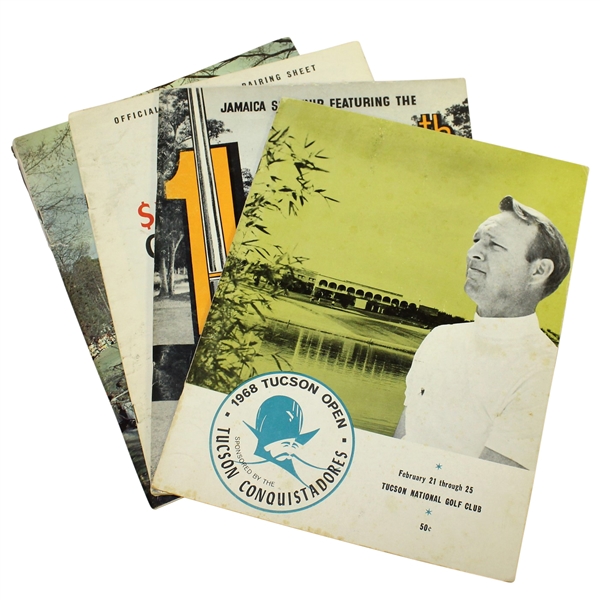 Four 1960s Tournament Programs - Tucson Open, Jamaica Open, Greater Dallas, & Greater Greensboro