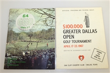 Four 1960's Tournament Programs - Tucson Open, Jamaica Open, Greater Dallas, & Greater Greensboro