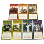 Jeff Quinney Signed 2000 US Amateur Championship Daily Tickets - Full Set JSA ALOA 