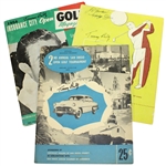 Tommy Bolt Signed 1953 San Diego, 1954 Insurance, & 1953 Tucson Programs JSA ALOA 