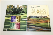 Five US Open Programs Signed by Winners Jones, Pavin, Goosen, Janzen, & Glover JSA ALOA