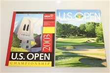 Eight US Open Championship Programs 1982(x2), 1989, 1998, 1999, 2003, 2008, & 2013