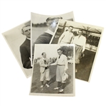 Four Vintage Tommy Armour Wire Photos
