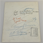 Four Vintage Tommy Armour Wire Photos