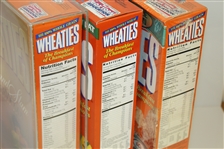 Tiger Woods Commemorative Grand Slam Wheaties Cereal Box with Two Others