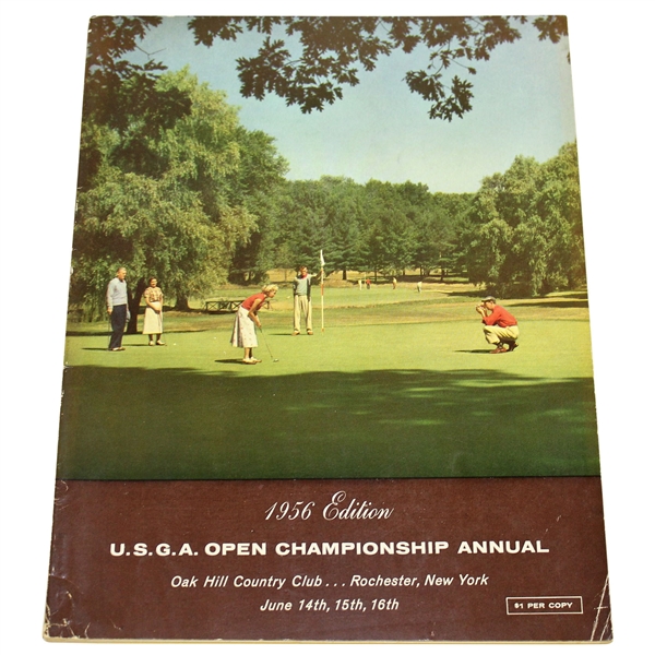 1956 US Open at Oak Hill Country Club Official Program - Cary Middlecoff Winner