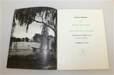 1951 US Amateur at Saucon Valley Program with Info Sheet - Billy Maxwell Winner