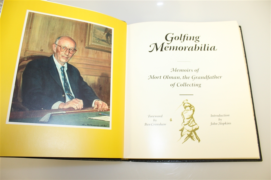 'Golfing Memorabilia' - Memoirs of Mort Olman Ltd Ed 75/75 Book Signed by Olman