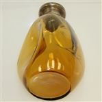 Classic Post-Swing Silver-Plate Golfer on Glass Rye Bottle - No Stopper